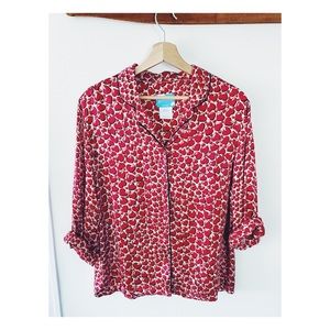 Nick & Nora 100% Silk PJ Top